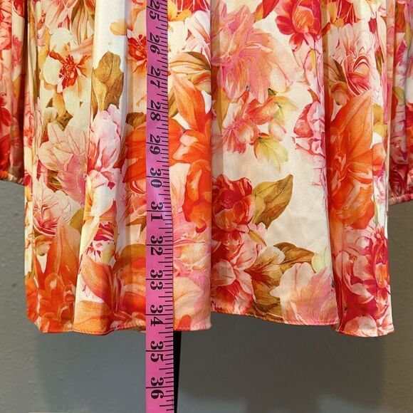 NEW Mac Duggal  leena floral print high neck women’s flowy mini dress size 4 - Picture 10 of 14